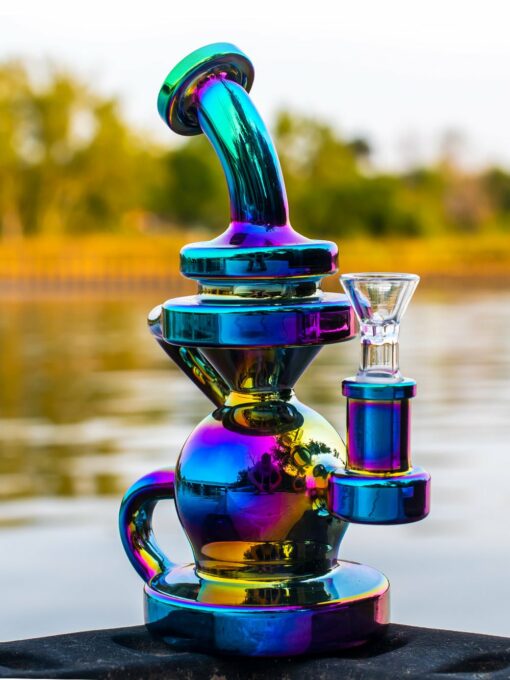 Shop Iridescent Recycler Bong in australian