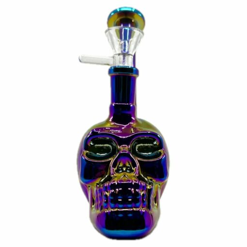 Shop Iridescent Skull Mini Bong in australian