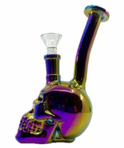 Shop Iridescent Skull Mini Bong in australian