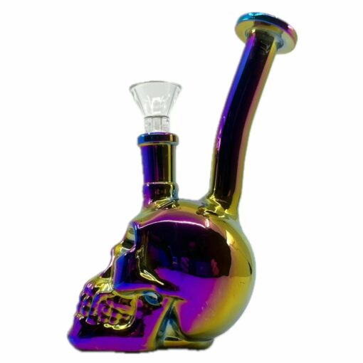 Shop Iridescent Skull Mini Bong in australian