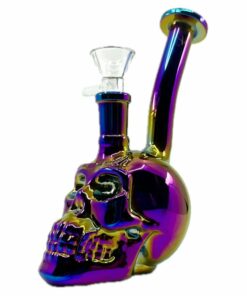 Shop Iridescent Skull Mini Bong in australian