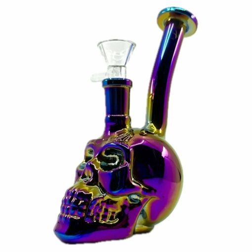 Shop Iridescent Skull Mini Bong in australian