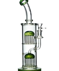 Shop 12" Double Tree Perc Bong by Bougie Glass in australian