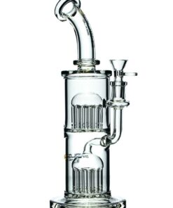 Shop 12" Double Tree Perc Bong by Bougie Glass in australian