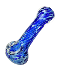 Shop Cellular Blue Glass Spoon Pipe in australian