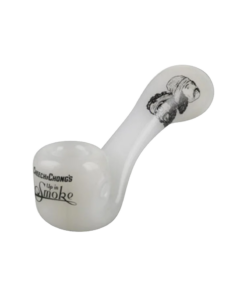 Shop Up In Smoke Cheech & Chong 4" Sherlock Glass Pipe - Borosilicate with Ash Catcher in australian