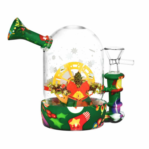 Shop Christmas Waterwheel Bell Jar Water Pipe - 4.5" / 14mm F in australian