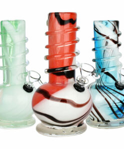 Shop Cloudious 9 Soft Glass Water Pipe 7.75" - Abstract Spiral Design in australian