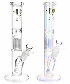 Shop Diamond Glass Gold Pearl 8-Arm Perc Water Pipe - 12 inches in australian