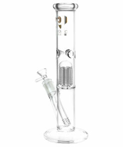 Shop Diamond Glass Gold Pearl 8-Arm Perc Water Pipe - 12 inches in australian