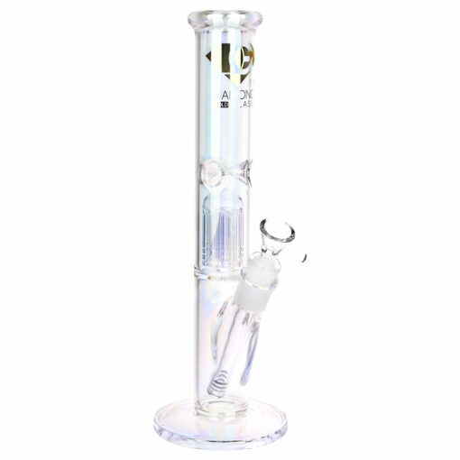 Shop Diamond Glass Gold Pearl 8-Arm Perc Water Pipe - 12 inches in australian