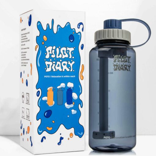 Shop PILOT DIARY Stealth Nalgene-Style Water Bottle Bong with Showerhead Perc in australian