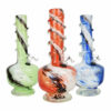 Shop Ethereal Swirl Soft Glass Water Pipe - 12" / Colors Vary in australian