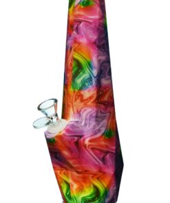 Shop 10" Geometric Silicone Bong in australian