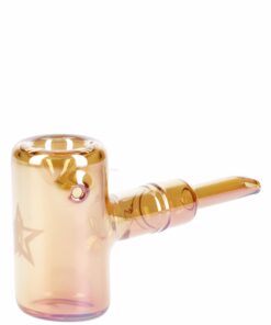 Shop Fumed Orange Sherlock Pipe - 5in Handcrafted Glass. in australian