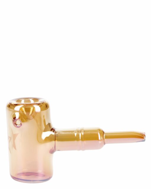 Shop Fumed Orange Sherlock Pipe - 5in Handcrafted Glass. in australian