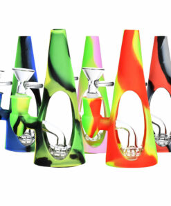 Shop Glass Cone Water Pipe with Silicone Shell - Sili-Cone in australian