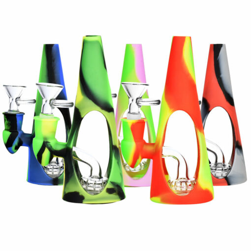 Shop Glass Cone Water Pipe with Silicone Shell - Sili-Cone in australian