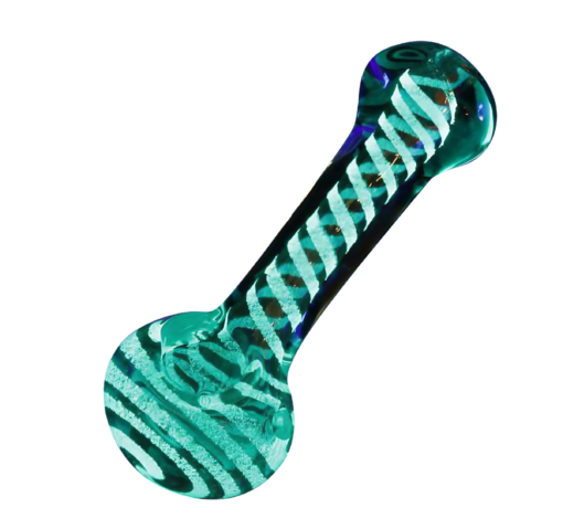 Shop Glow in the Dark Swirl Hand Pipe in australian