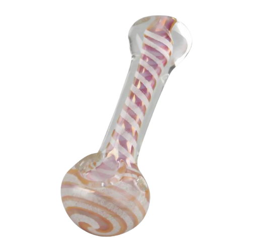Shop Glow in the Dark Swirl Hand Pipe in australian