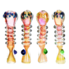 Shop Gold Fume Banded Chillum with Marble in australian