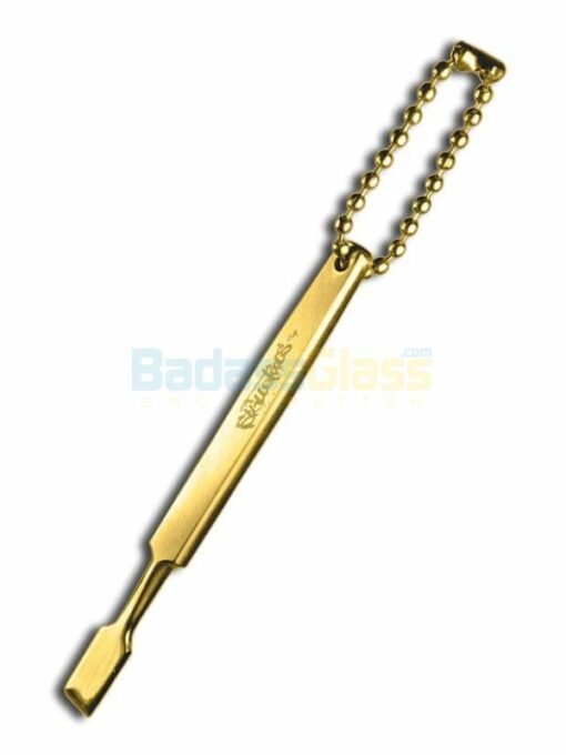 Shop Gold Glassy Keychain Dabber by Skillet Tools in australian