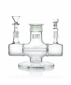 Shop GRAV STAX Hybrid Bong Bundle for Dual Use - Quartz Nail & Funnel Bowl Included in australian