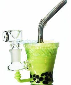 Shop Green Tea Boba Dab Rig by Empire Glassworks in australian