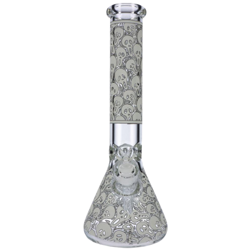 Shop Glow in the Dark Beaker Ice Bong - Spooky Faces in australian