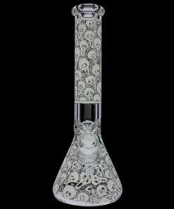 Shop Glow in the Dark Beaker Ice Bong - Spooky Faces in australian