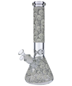 Shop Glow in the Dark Beaker Ice Bong - Spooky Faces in australian