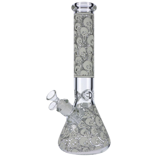 Shop Glow in the Dark Beaker Ice Bong - Spooky Faces in australian