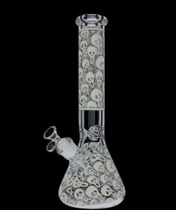 Shop Glow in the Dark Beaker Ice Bong - Spooky Faces in australian