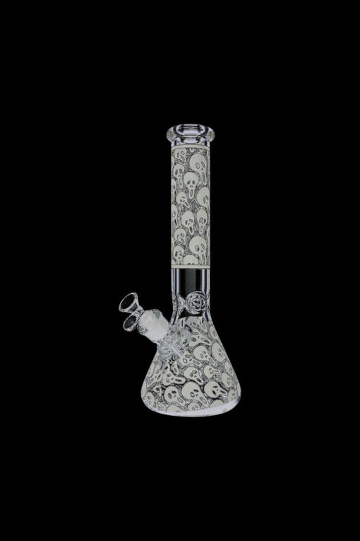 Shop Glow in the Dark Beaker Ice Bong - Spooky Faces in australian
