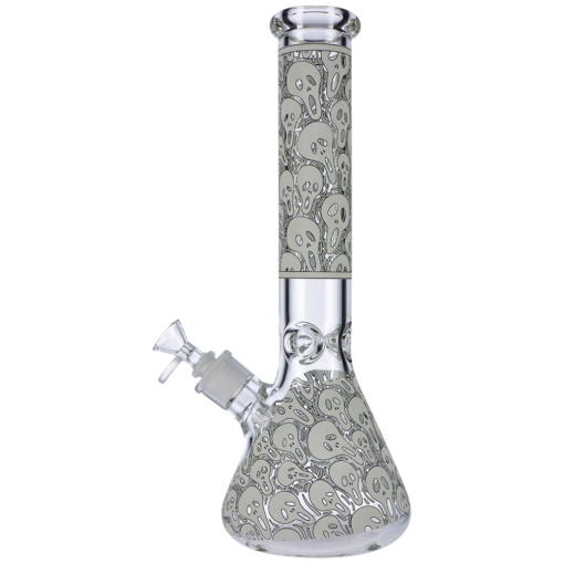 Shop Glow in the Dark Beaker Ice Bong - Spooky Faces in australian
