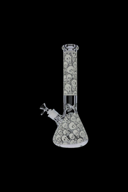 Shop Glow in the Dark Beaker Ice Bong - Spooky Faces in australian