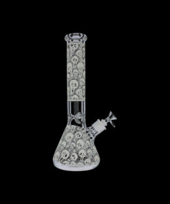 Shop Glow in the Dark Beaker Ice Bong - Spooky Faces in australian