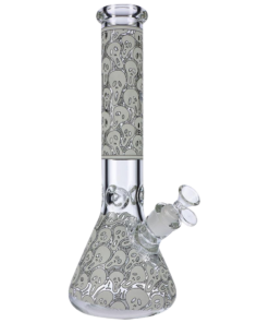 Shop Glow in the Dark Beaker Ice Bong - Spooky Faces in australian