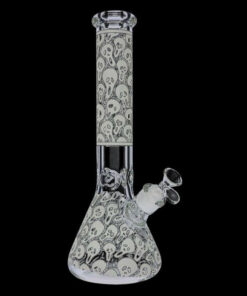 Shop Glow in the Dark Beaker Ice Bong - Spooky Faces in australian