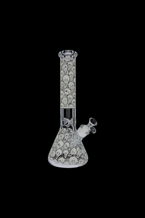 Shop Glow in the Dark Beaker Ice Bong - Spooky Faces in australian