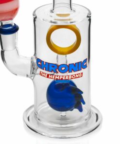 Shop Hemper 7.5" Chronic Bong with Blue Spiky Ball Percolator & Retro Game Design in australian