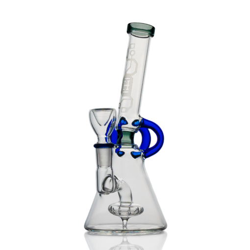 Shop Hemper 7" Glow-in-the-Dark Cyberpunk Bong w/ Showerhead Percolator in australian