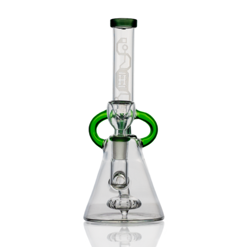 Shop Hemper 7" Glow-in-the-Dark Cyberpunk Bong w/ Showerhead Percolator in australian