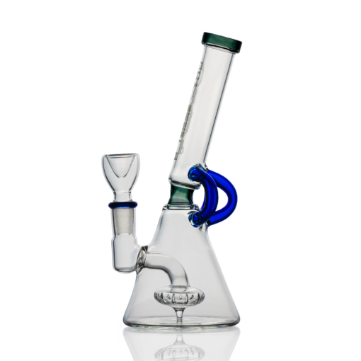 Shop Hemper 7" Glow-in-the-Dark Cyberpunk Bong w/ Showerhead Percolator in australian