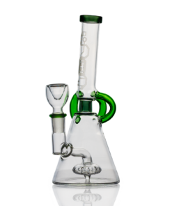 Shop Hemper 7" Glow-in-the-Dark Cyberpunk Bong w/ Showerhead Percolator in australian