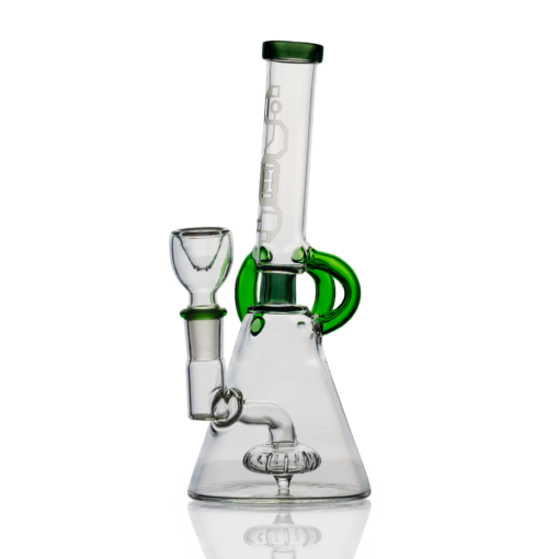 Shop Hemper 7" Glow-in-the-Dark Cyberpunk Bong w/ Showerhead Percolator in australian