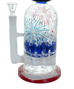 Shop Hemper Fireworks XL Bong with Sprinkler Perc - 10.5" Patriotic Design in australian