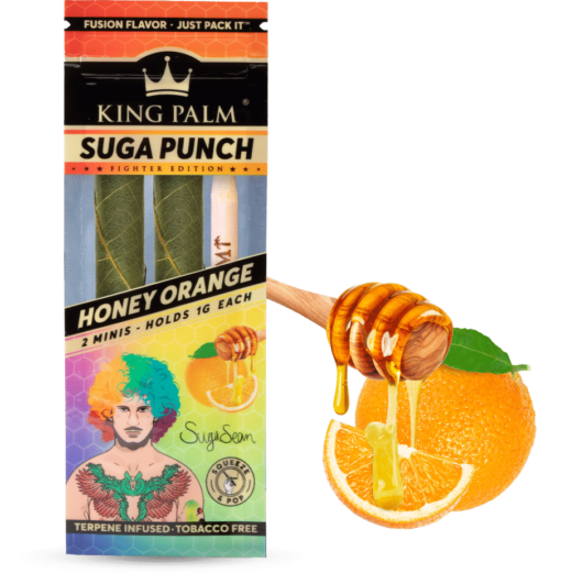 Shop Honey Orange Suga Punch King Palm - Mini Rolls - 2 pack in australian