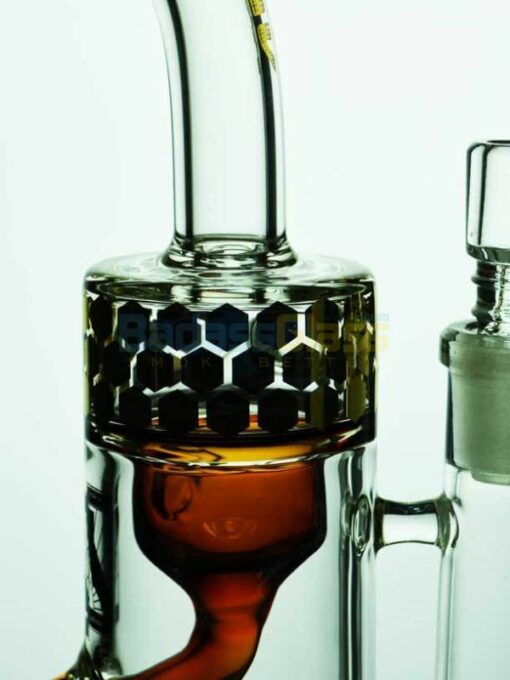 Shop Honeycomb Cup Recycler with Amber by MAV glass in australian