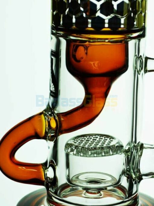 Shop Honeycomb Cup Recycler with Amber by MAV glass in australian